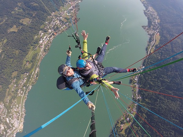 Tandemfliegen Kärnten - Flugroute vom Radsberg bei Klagenfurt am Wörthersee